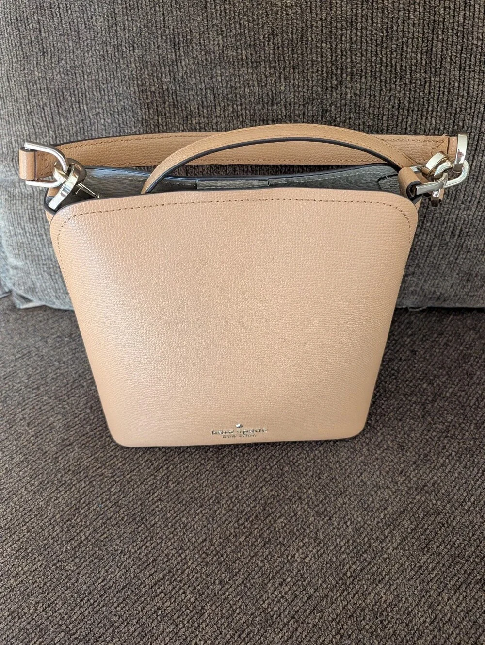 kate spade Pebble Leather Crossbody in Light Tan